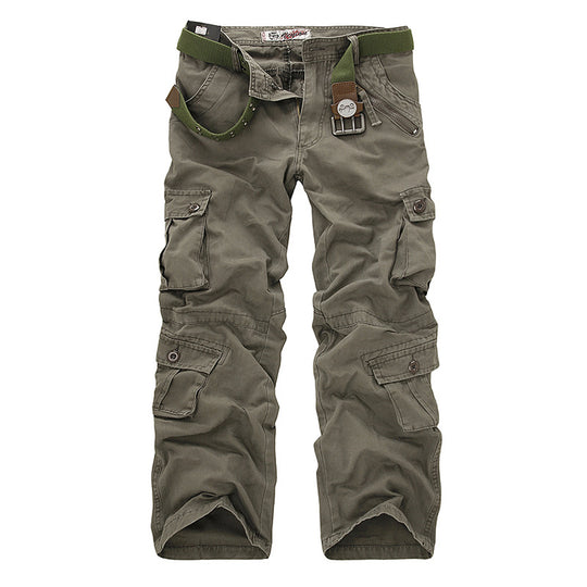 Herren Cargo-Hose mit elastischem Bund und vielseitigen Taschen EB