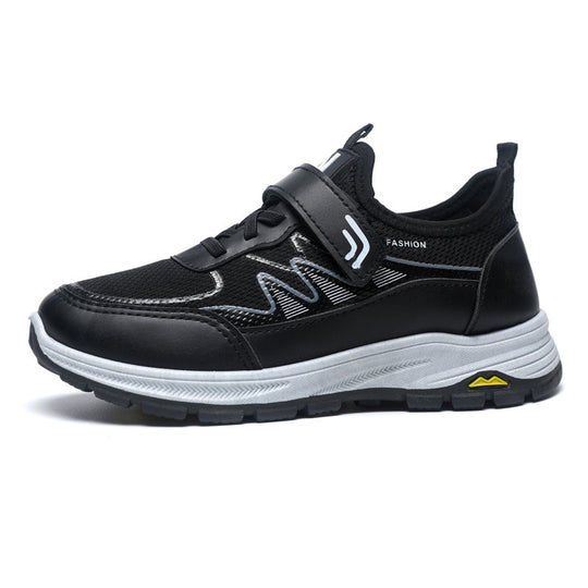 Damen Sportliche Sneakers mit Klettverschluss und rutschfester Laufsohle EB