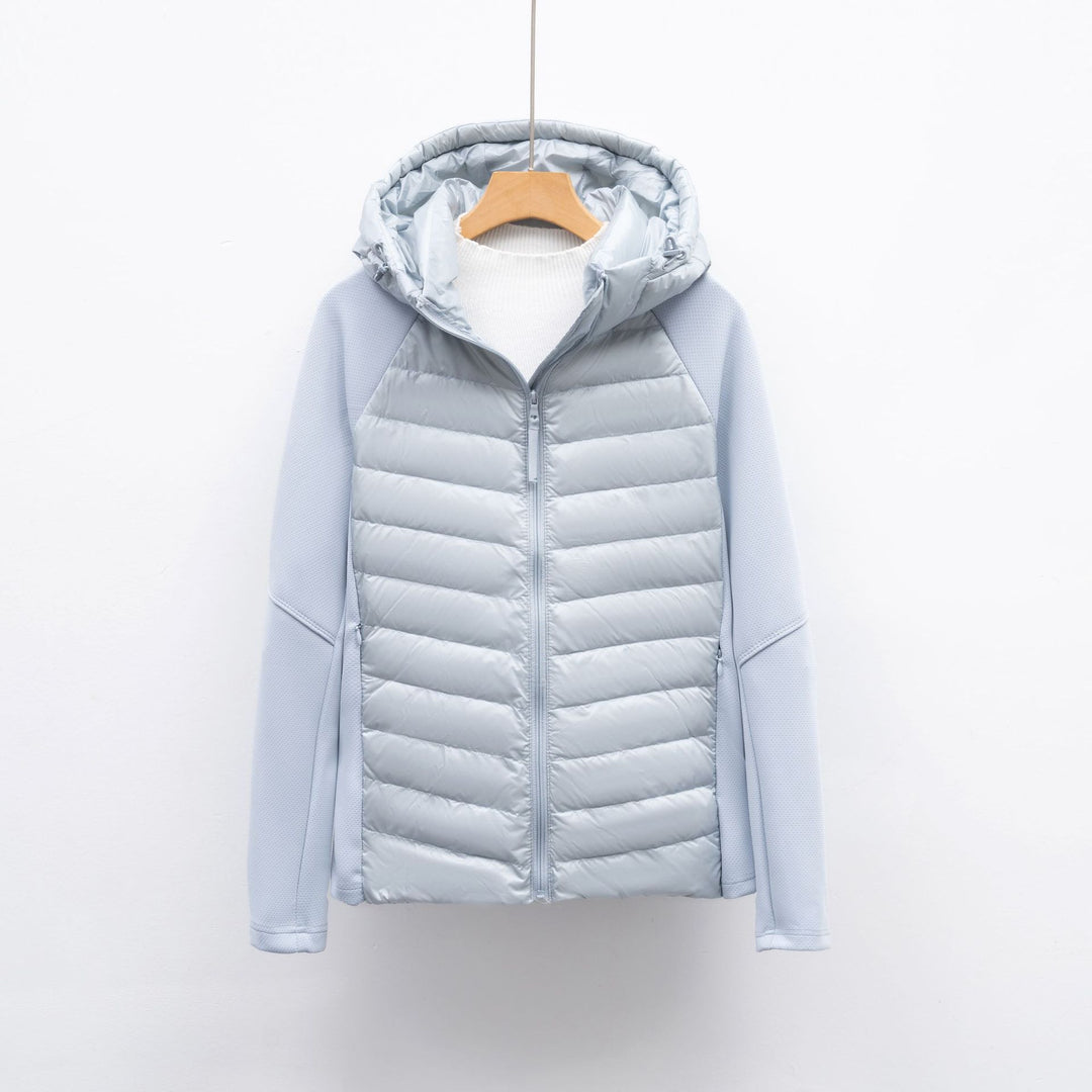 Damen vielseitige Hybridjacke mit Kapuze EB