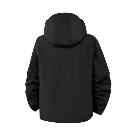 Herren technische Outdoor-Jacke mit Material und zahlreichen Reißverschlusstaschen EB