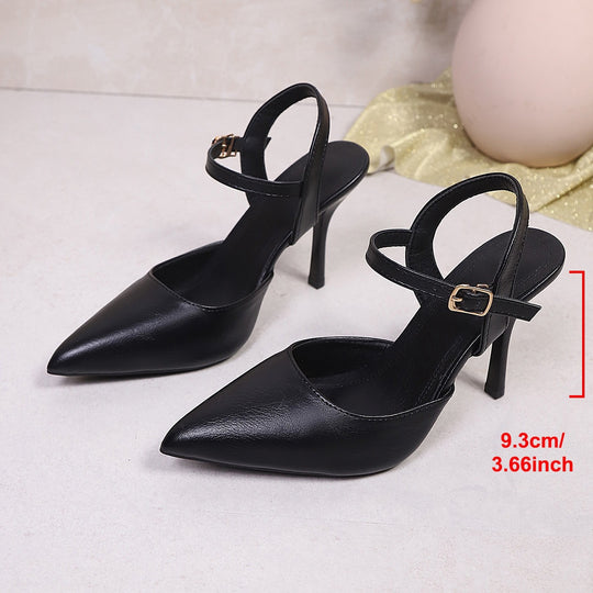 Damen elegante Slingback High-Heel Sandalen EB