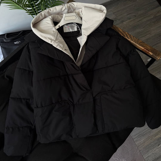 Damen Steppjacke mit großzügiger Kapuze und modernem Schnitt EB