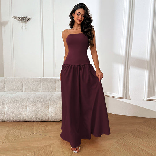 Damen Elegantes Maxikleid mit floralem Akzent EB