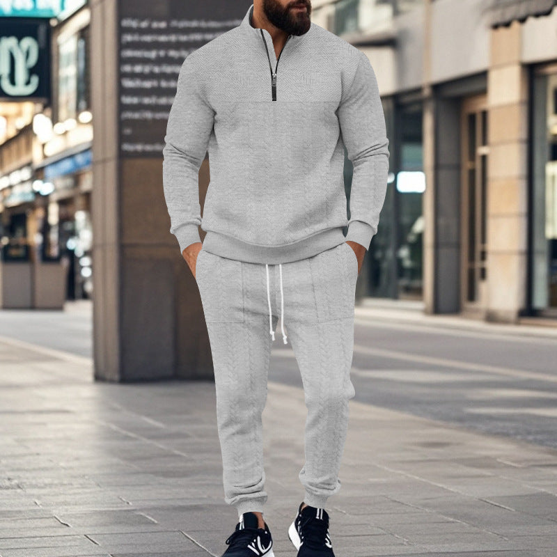 Herren Sportliches Freizeit-Set aus atmungsaktivem Material mit strukturiertem Design EB