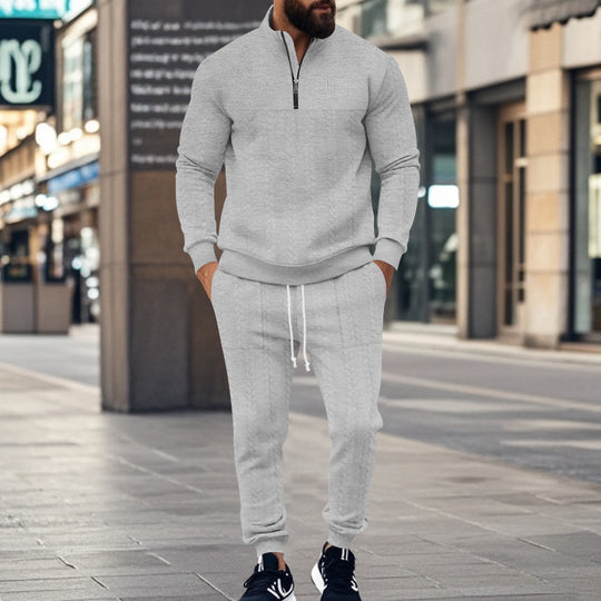 Herren Sportliches Freizeit-Set aus atmungsaktivem Material mit strukturiertem Design EB