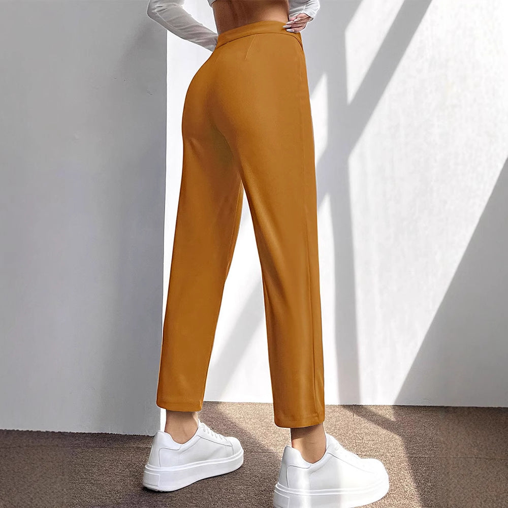 Damen elegante chino Hose mit taillierter Passform EB