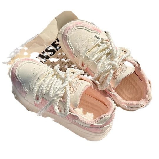 Damen Komfortable Chunky Sneakers mit atmungsaktivem Obermaterial und weicher Dämpfung EB