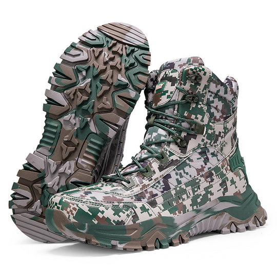 Damen Militärische Funktionsstiefel mit rutschfester Sohle und hohem Schaft EB