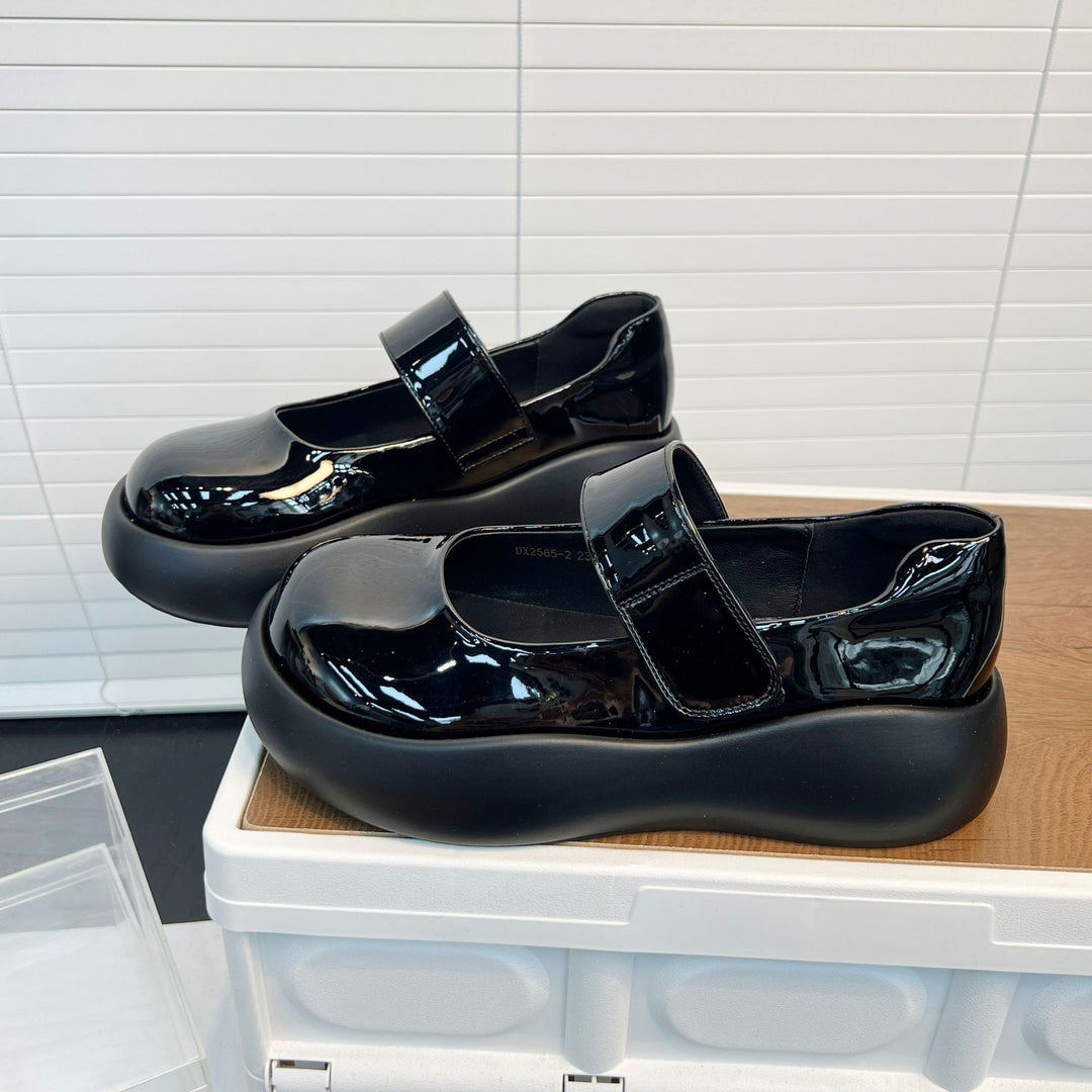 Damen Plateau Schnürschuhe mit praktischem Klettverschluss und trendigem Design EB