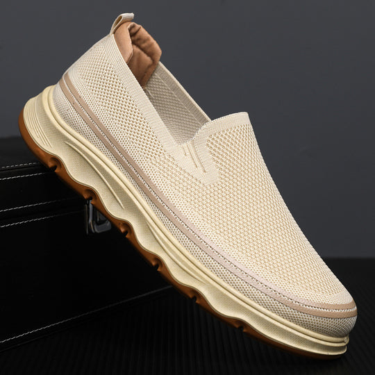 Damen Slip-On Freizeitschuhe mit atmungsaktivem Obermaterial und rutschfester Sohle EB