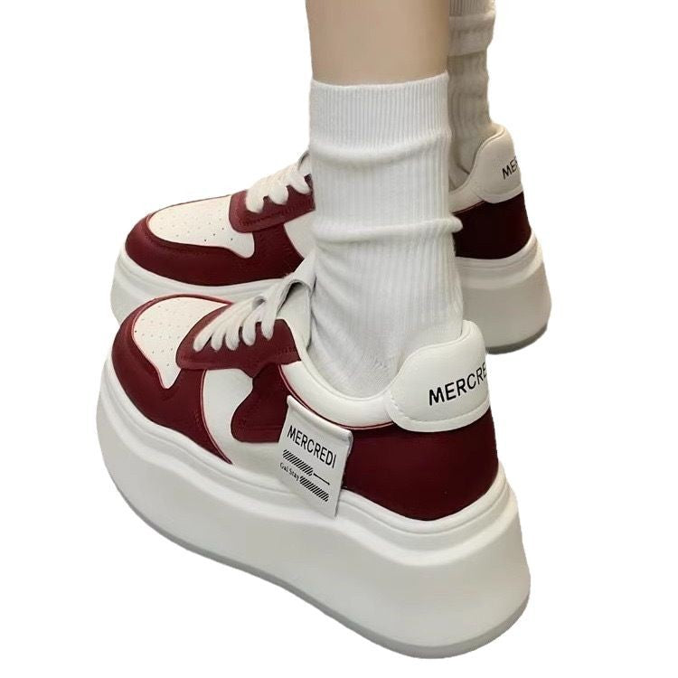 Damen Plateau-Sneaker mit luftiger Mesh-Oberfläche und komfortabler Dämpfung EB