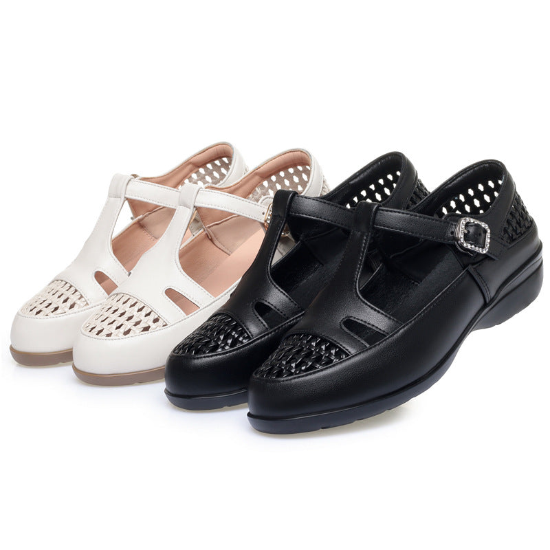 Damen Riemchensandalen mit komfortablem Fußbett und modischem Schnallenakzent EB