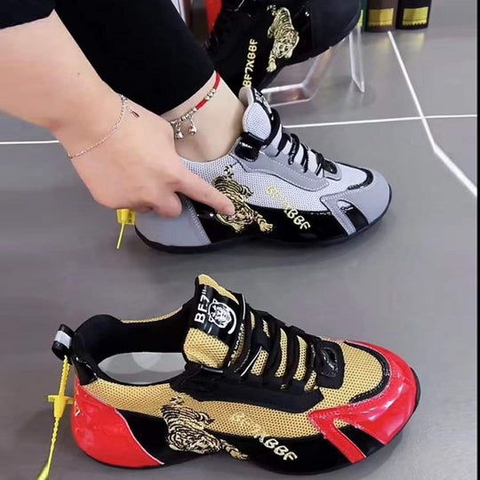 Damen Sportliche Sneakers mit atmungsaktiver Mesh-Oberfläche und rutschfester Sohle EB