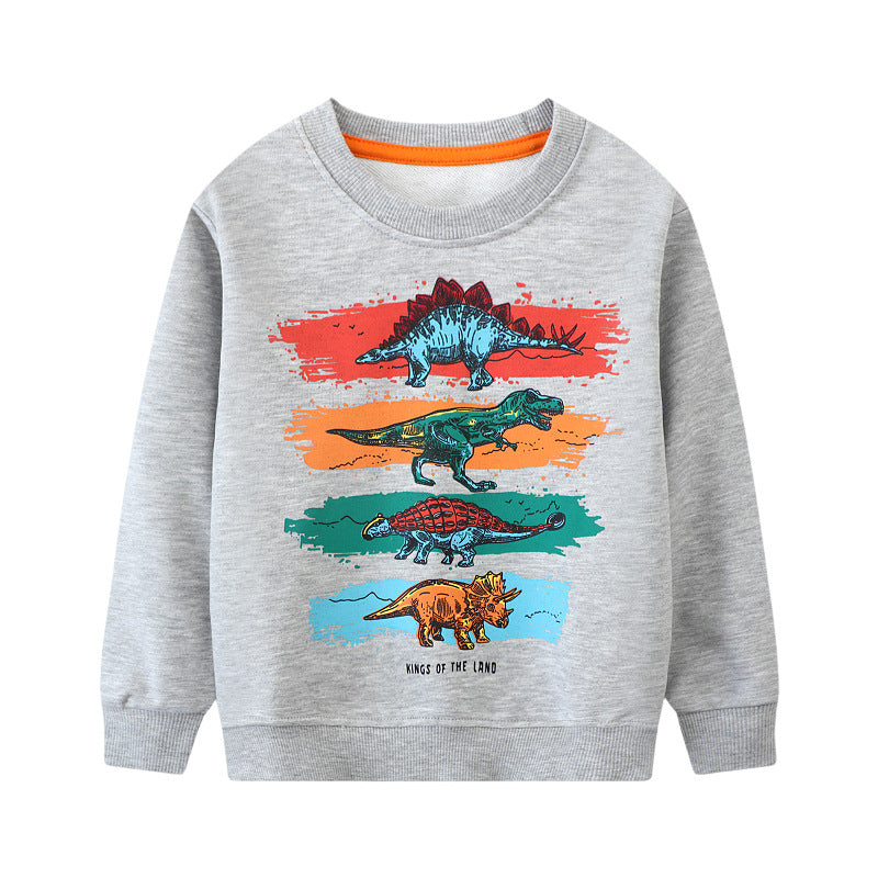 Jungen Sweatshirt mit lebendigem Dinosaurier-Motiv EB