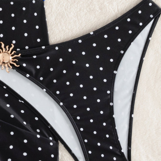 Damen Bikini mit elegantem Punktemuster EB