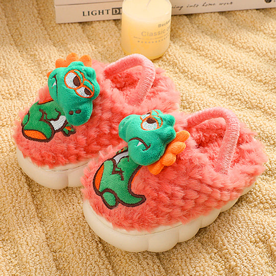Damen Hausschuhe mit niedlichem Dinosaurierdesign EB