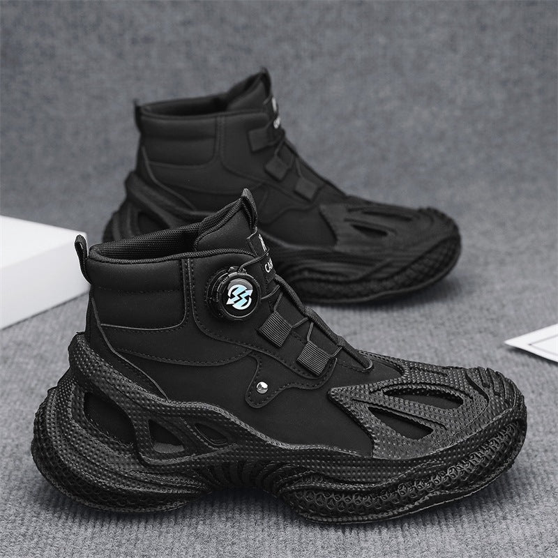 Damen stylische High-Top Sneakers mit dynamischem Sohlendesign EB