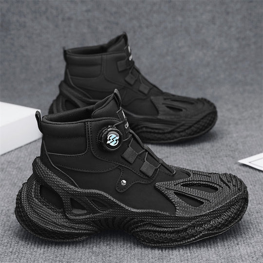 Damen stylische High-Top Sneakers mit dynamischem Sohlendesign EB