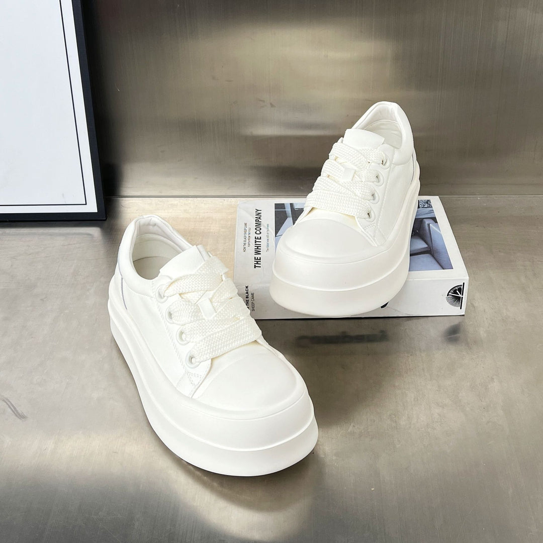 Damen Plattform Sneakers mit modischem Design und atmungsaktiver Obermaterialzusammensetzung EB
