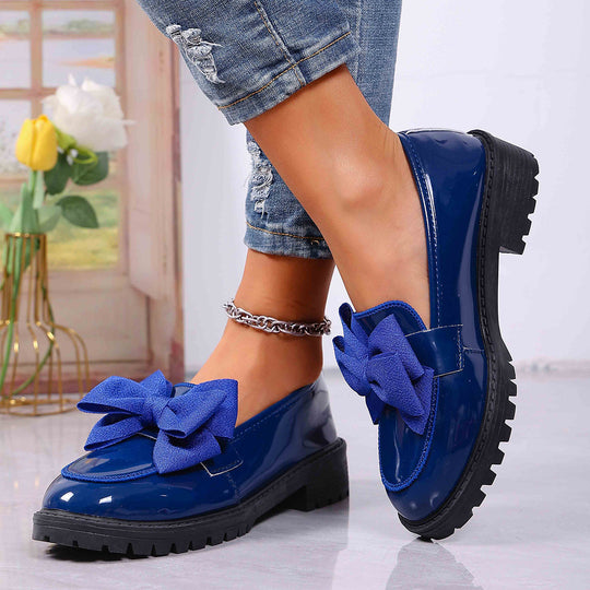 Damen Komfortable Slipper mit modischem Schleifen-Design EB