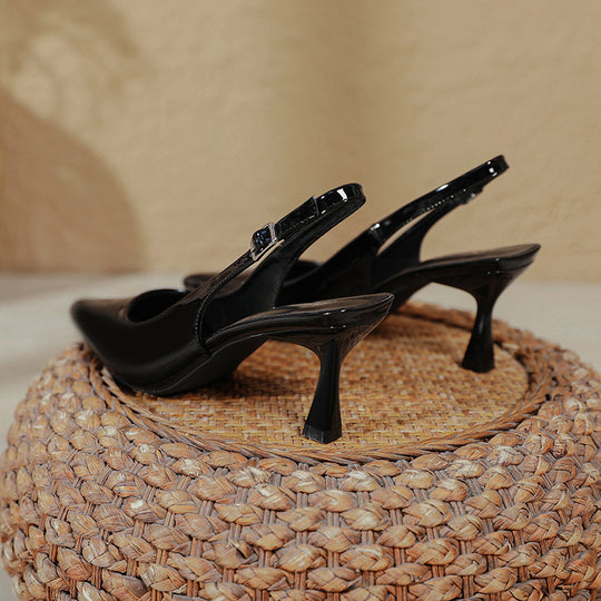 Damen Slingback-Pumps mit elegantem spitzen Design und funktionalem Riemen EB