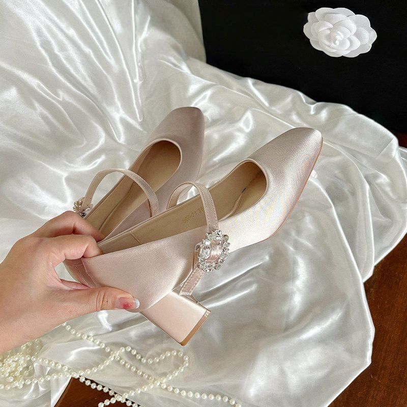Damen elegante Ballerinas mit Schmuckdetail EB
