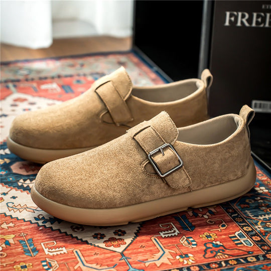 Damen modische Clogs mit verstellbarem Schnallenverschluss und rutschfester Sohle EB