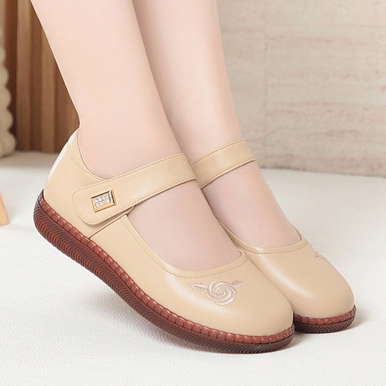 Damen Elegante Ballerinas mit komfortablem Klettverschluss EB