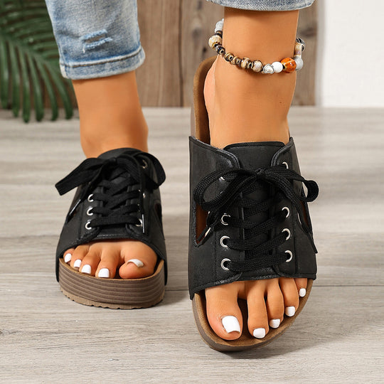 Damen Sportliche Schnürsandalen EB