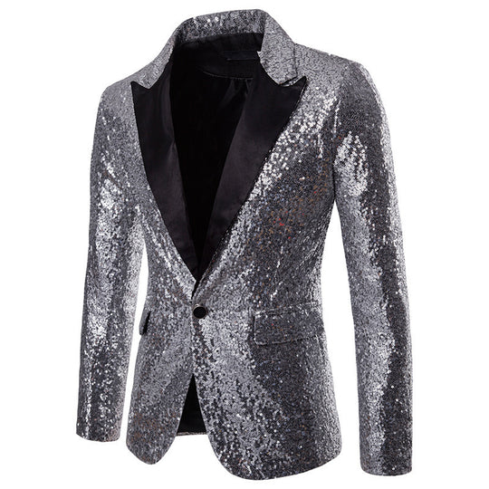 Herren Pailletten Formal Blazer EB