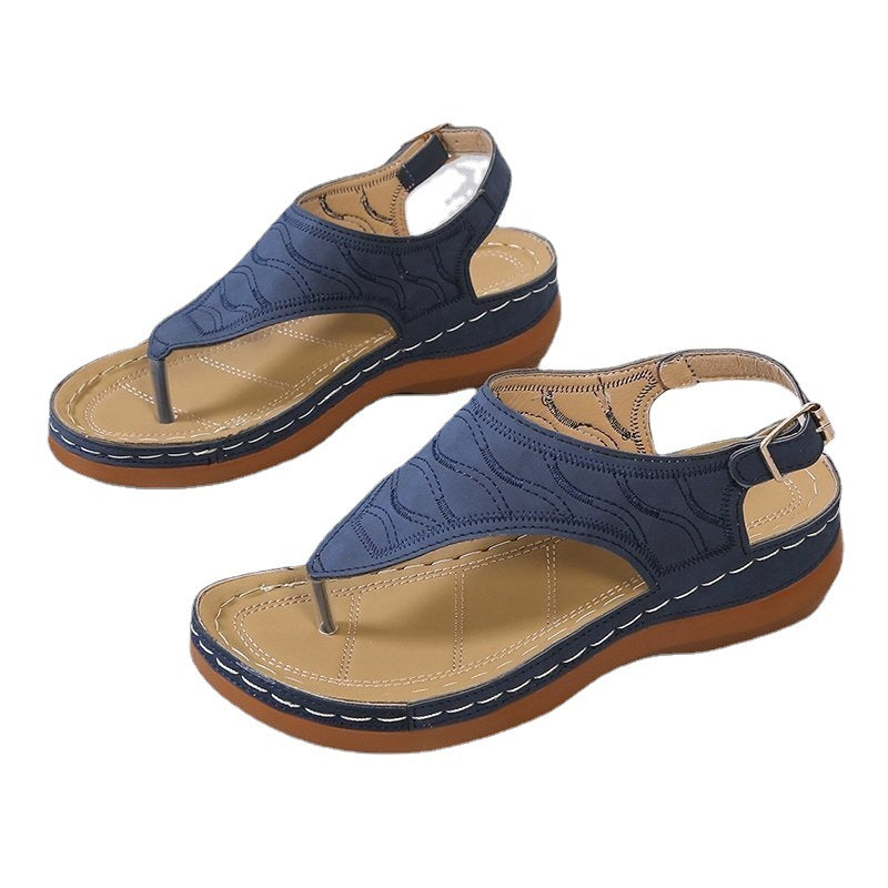 Damen Zehentrenner-Sandalen mit anatomischer Fußbettung EB