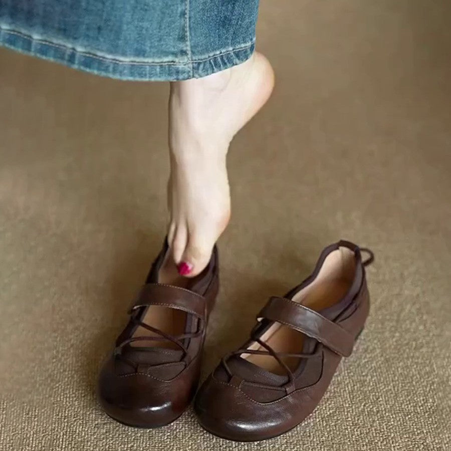 Damen Ballerinas mit verstellbarem Riemchen EB