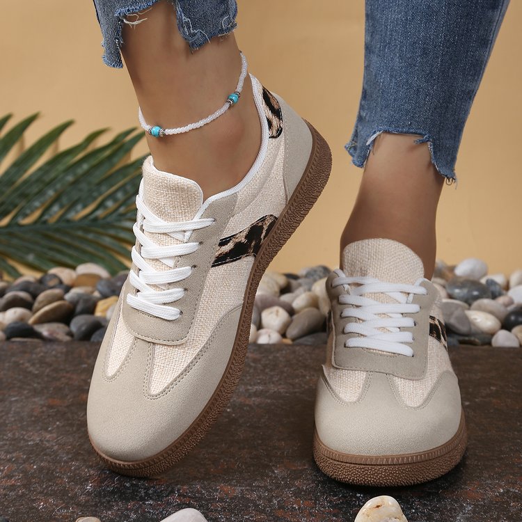 Damen Sneakers im modernen Leopard-Design mit atmungsaktiver Konstruktion EB