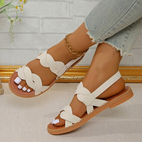 Damen Bequeme Riemensandalen mit modischem Schnitt EB