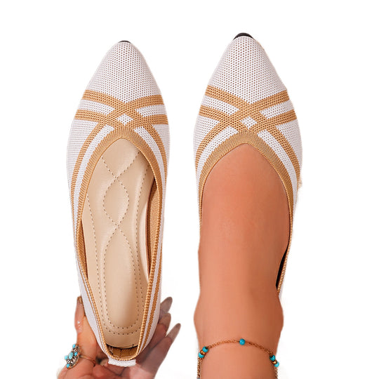 Damen Atmungsaktive und flexible Ballerinas EB