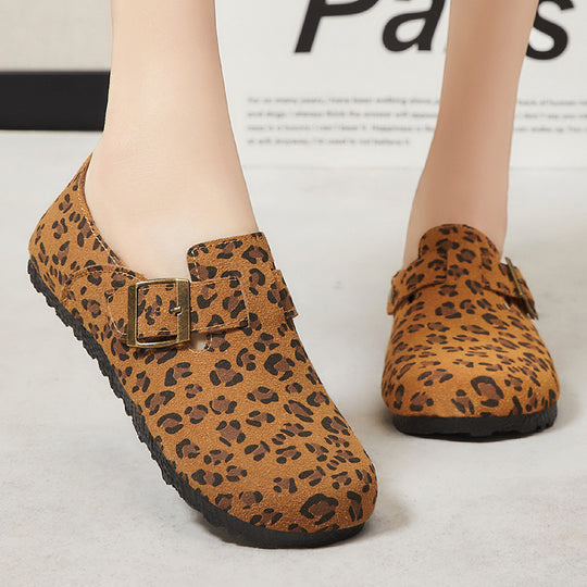 Damen Modische Clogs mit Pferdeschweif-Muster EB