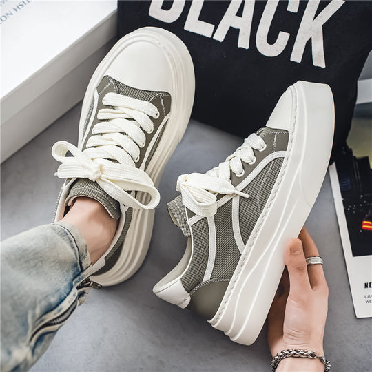 Damen Sportliche und modische Plateausneaker EB