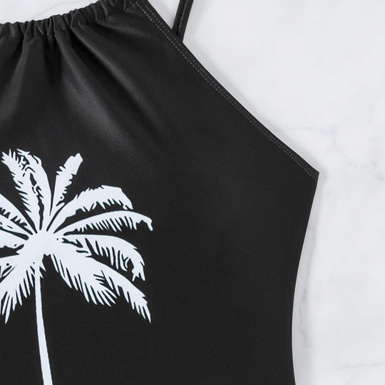 Damen Tankini mit elegantem Palmenmotiv EB