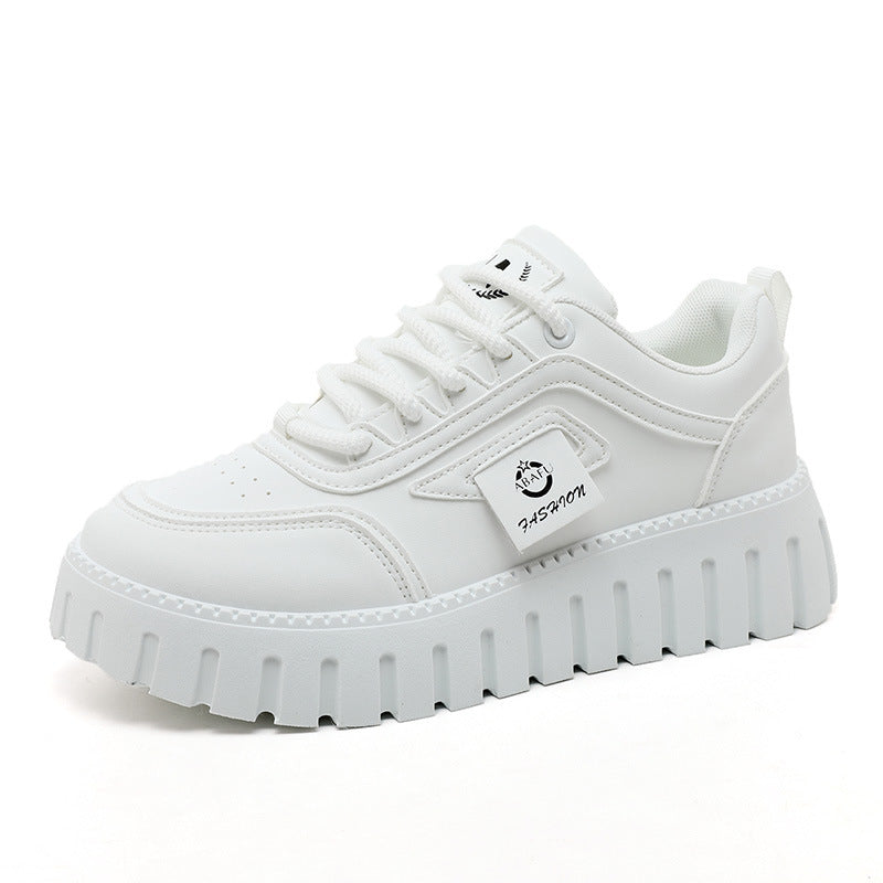 Damen modische Plateau Sneakers mit rutschfester Sohle und atmungsaktivem Obermaterial EB