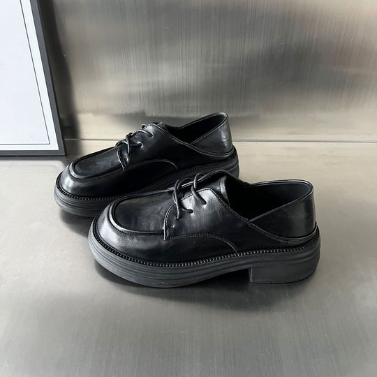 Damen Chunky Derby Schuhe mit bequemem Fußbett und modischem Design EB