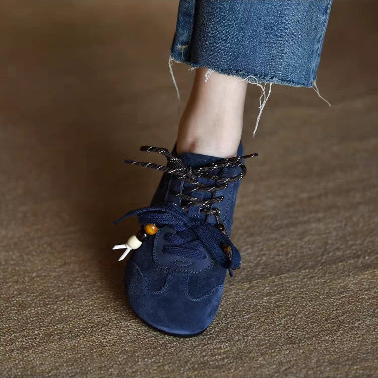 Damen Sportliche Schnürschuhe mit dekorativen Elementen EB