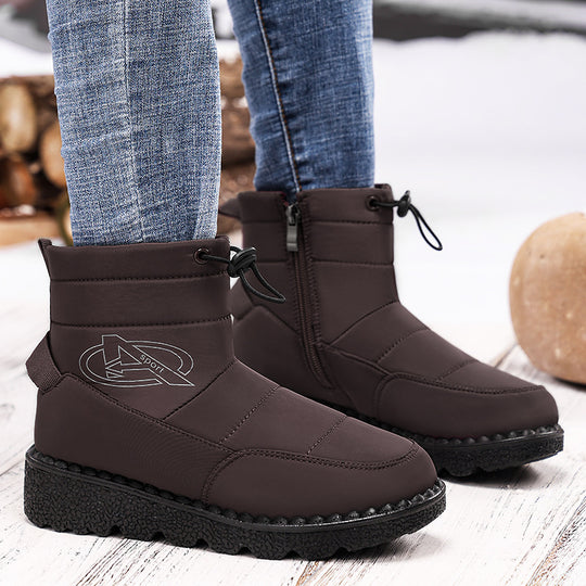 Damen Wärmende Winterboots mit rutschfester Sohle und praktischem Schnürsystem EB