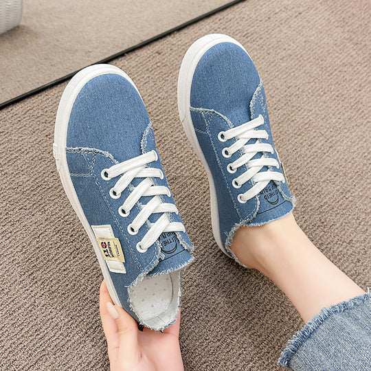 Damen Slip-On Sneakers im lässigen Denim-Look mit bequemer Innensohle EB