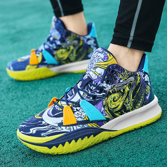 Damen Sportliche Basketball-Sneaker mit innovativem Print EB