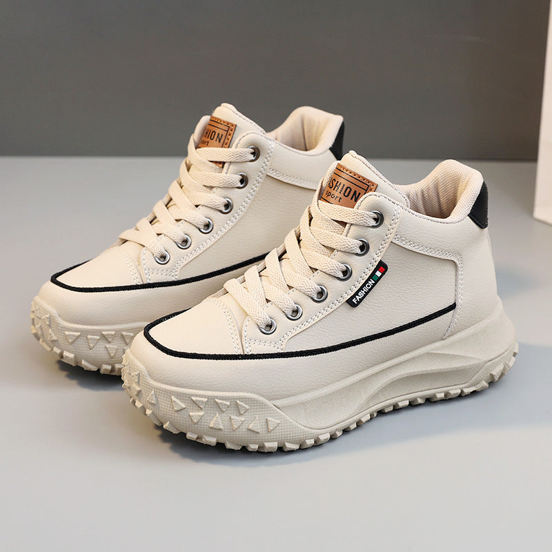 Damen Sportliche High-Top Sneakers mit rutschfester Gummisohle und hohem Tragekomfort EB