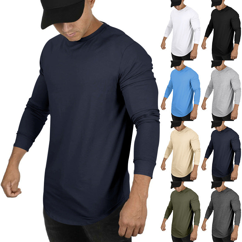 Herren Langarmshirt mit innovativem Schnitt und atmungsaktiver Struktur EB