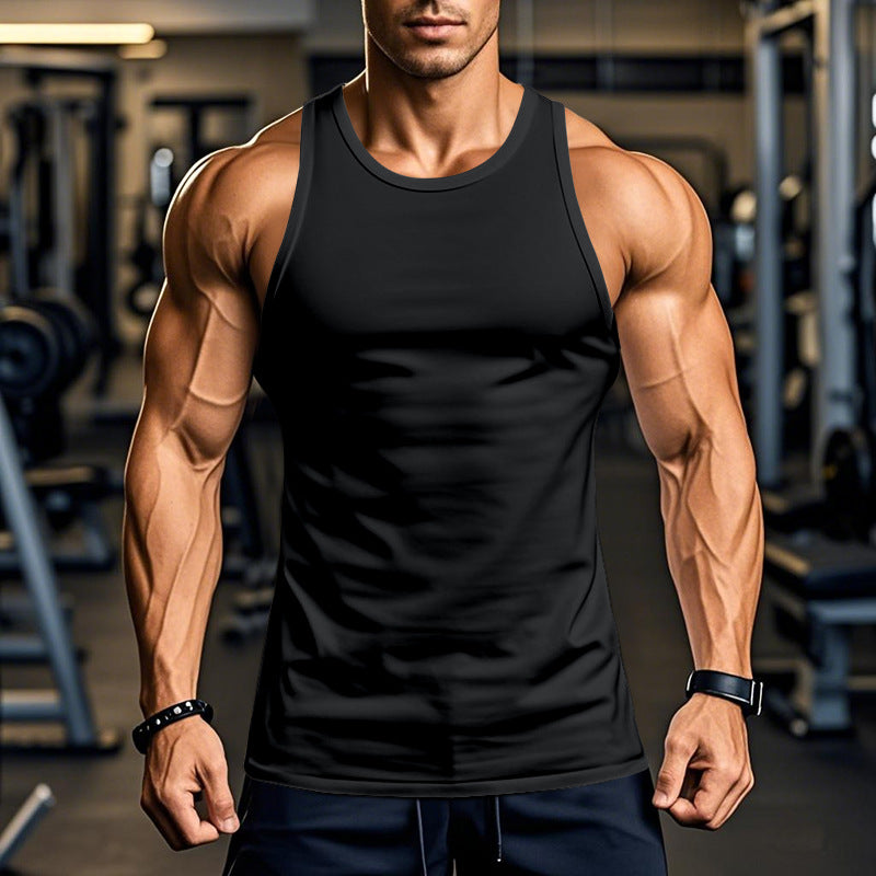 Herren atmungsaktives Fitness Tanktop mit Racerback-Schnitt EB