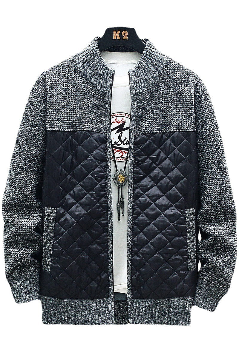 Herren gesteppte Freizeitjacke mit strukturiertem Obermaterial EB