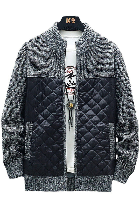 Herren gesteppte Freizeitjacke mit strukturiertem Obermaterial EB