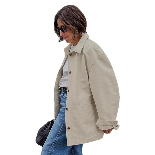 Damen Oversized Utility-Jacke EB